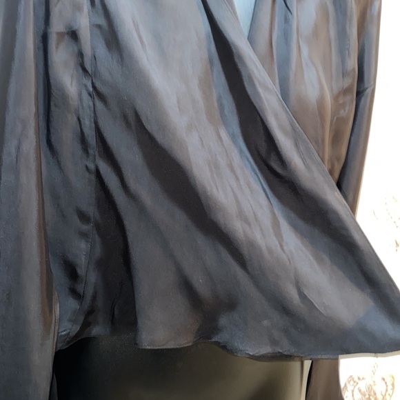 SOMETHING ELSE by Natalie Wood BLACK TUXEDO STYLE OPEN-FRONT JACKET/TOP SZ M - Picture 5 of 13